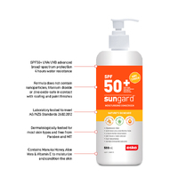 SunGard SPF 50+ Sunscreen, Manuka Honey, 500ml Pump Bottle