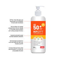 SunGard SPF 50+ Sunscreen, Manuka Honey, 500ml Pump Bottle