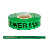 TAPE Foil Detector SEWER MAIN 50MM X 304M (Green)