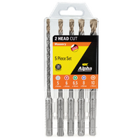 Alpha SDS + Masonry Drill Set 5, 6, 6.5, 8, 10mm