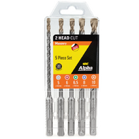 Alpha SDS + Zentro Masonry Drill Set 5, 6, 6.5, 8, 10mm