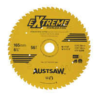 Austsaw Extreme Stainless Steel Blade 165mm x 56T