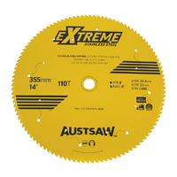 Austsaw Extreme Stainless Steel Blade 355mm x 110T