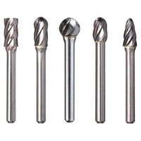 TUFF Carbide Burrset 5 piece -1/4 Shank Aluminium