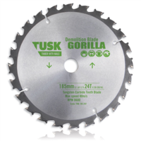 Tusk Gorilla Demolition Blade TDB 165 x 1.8/1.2 x 20T x 20 (20/16)