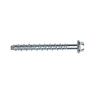 Tecfi HWH Concrete Hex Screw Anchor 5mm x 80mm Zinc Pack 100