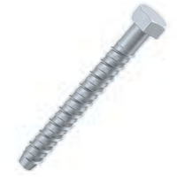 HWH Concrete Screw Anchor10mm x 150 Galv (25 Pk)