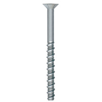 Tecfi Concrete Screw 5mm x 60mm CSK T30 Geomet 100 Pack