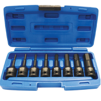 TUFF 8 Piece 1/2 Impact Hex Socket Set 4, 5, 6, 8, 10, 12, 14, 17mm