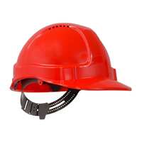 TUFF-NUT Hard Hat, Short Peak, Vented, 6-point PinLock harness, Neon Orange