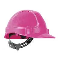 TUFF-NUT Hard Hat, Short Peak, Vented, 6-point PinLock harness, Pink