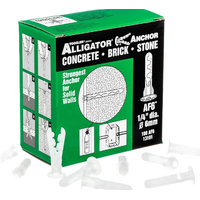 Alligator Anchor 6mm Flanged (100)( 100 pk)