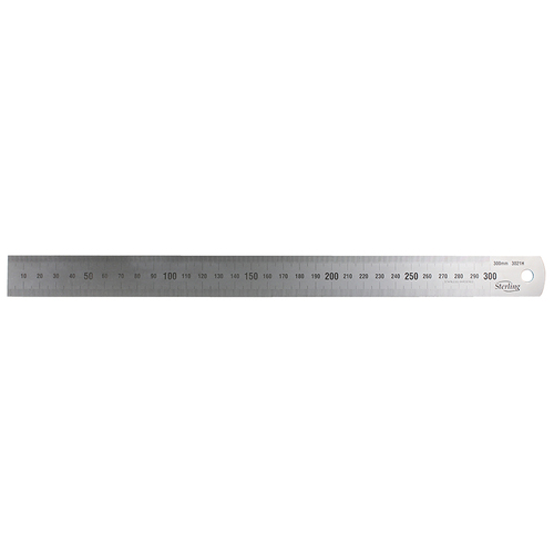 Sterling 150mm Blank Back Metric S/S Ruler| GFC Fasteners ...